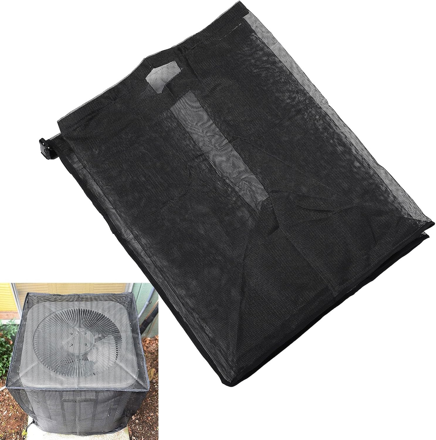 Air Conditioner Cover, Tear Rubber Net Washable Outdoor AC Defender Cover Foldable All Seasons for Garden (CCYLEZpmsydb5nc1-13)