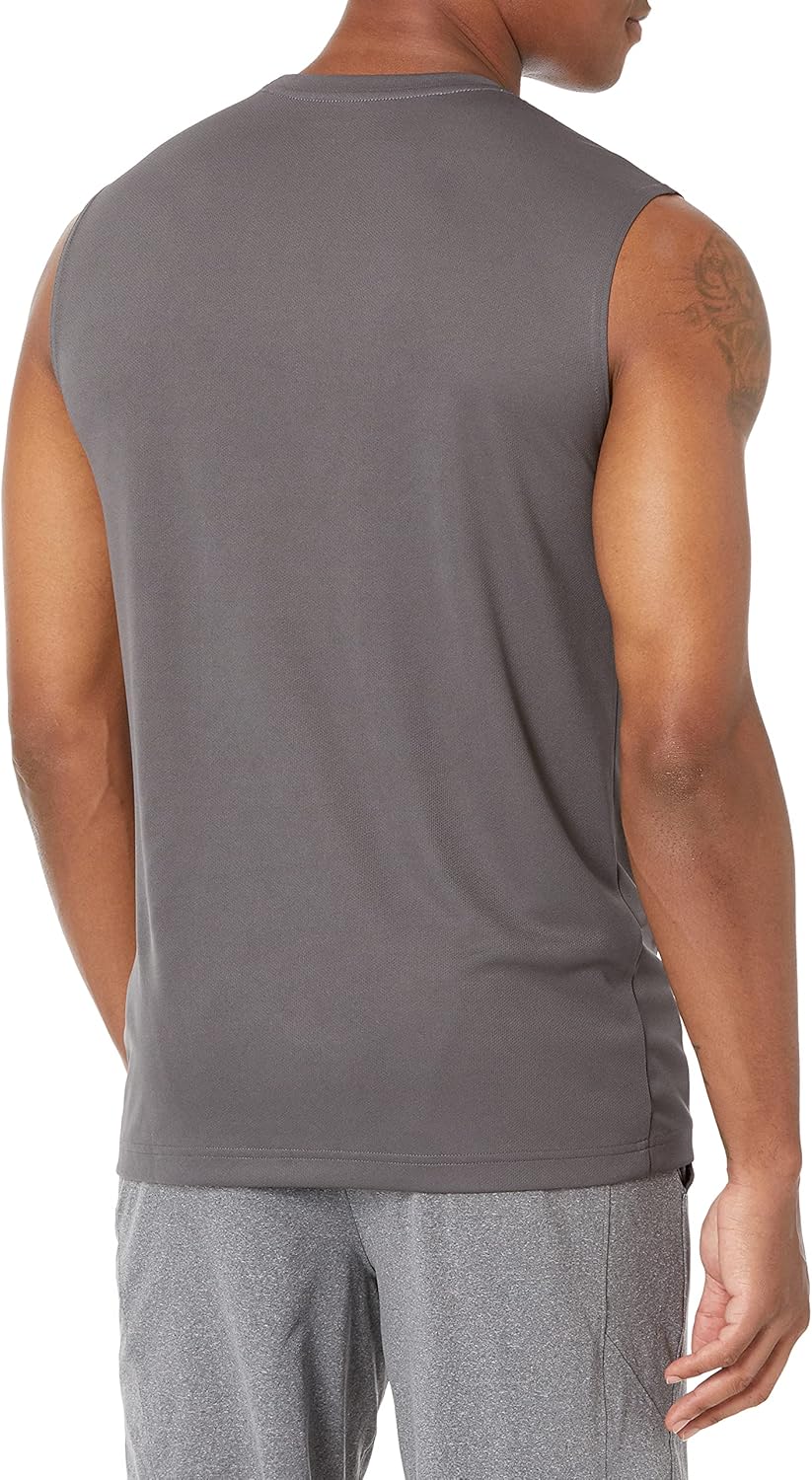 Amazon Essentials Muscle Shirts Men Pack of 2, Active Performance Tech Tank Tops - Discontinued Colors - Image 3