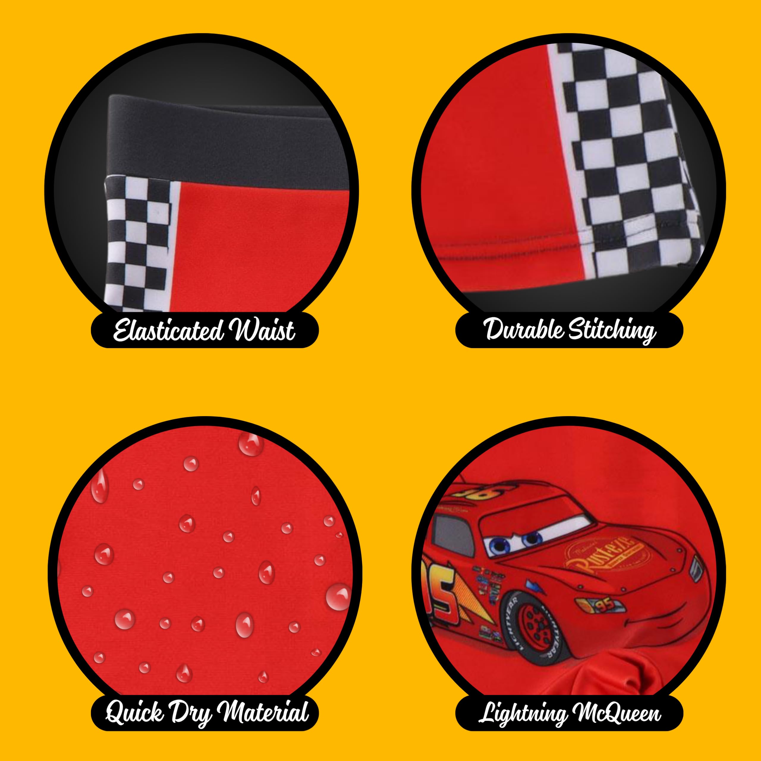 Disney Pixar Cars Bañador para Niño, Shorts Baño Boxer, Bañador de Natación Infantil, Tallas 3 a 8 Años — view 8