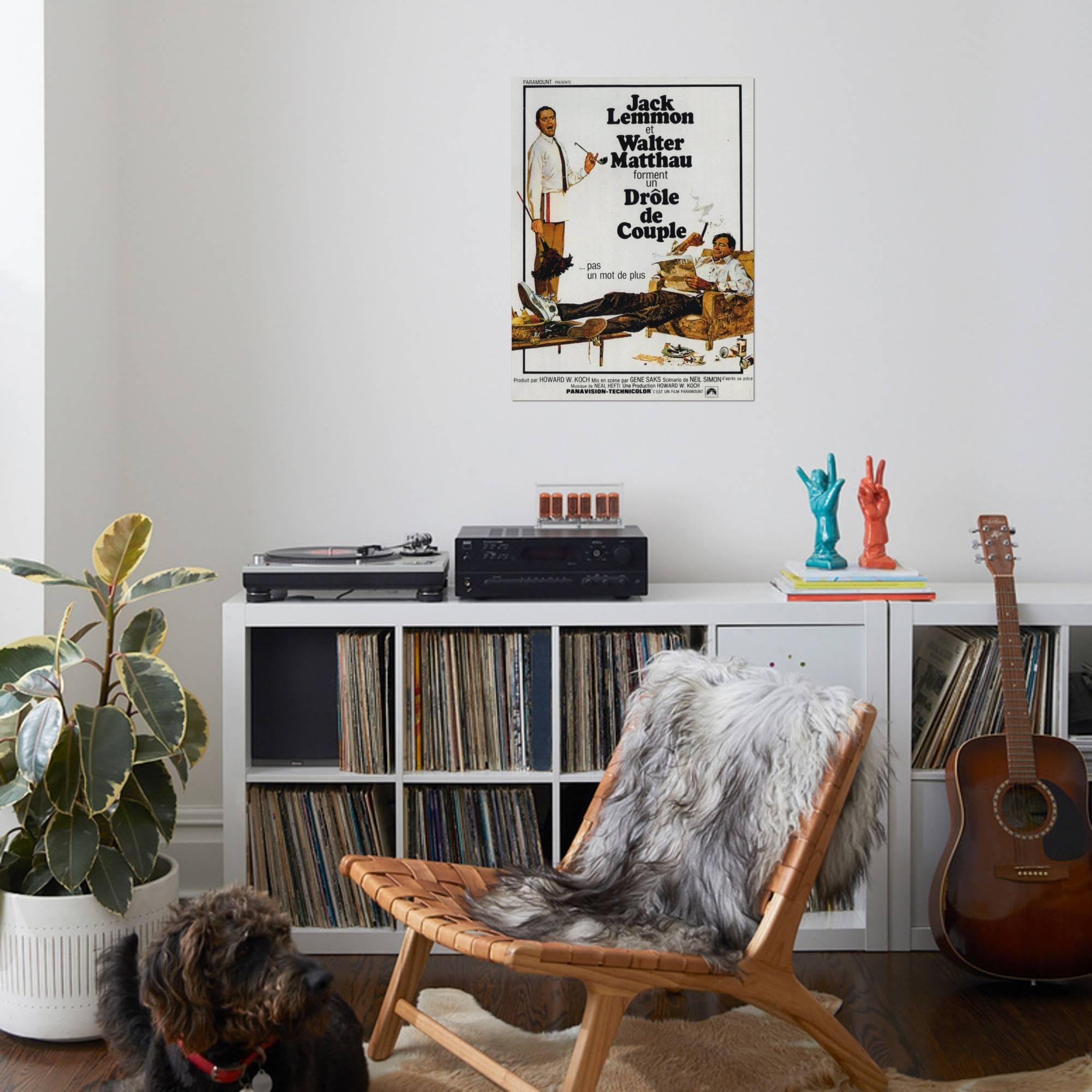 額装品/Songs for Living/コラクリット/ポスター/インテリア Amazon.com: AllPosters Wall Art Print The Odd Couple, French Movie