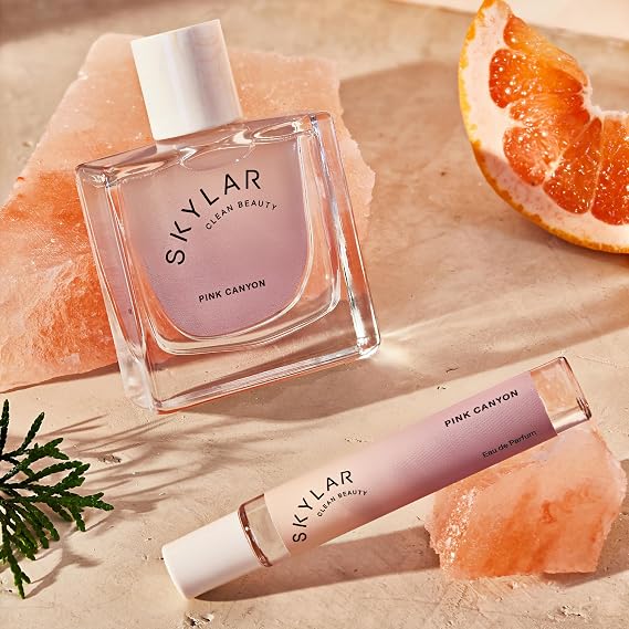 Skylar Pink Canyon Eau de Parfum for Women - Citrus Grapefruit Perfume with Pink Salt, Magnolia & Cedar Notes - Hypoallergenic, Vegan, Clean Fragrance for Sensitive Skin - 50mL / 1.7 Fl oz