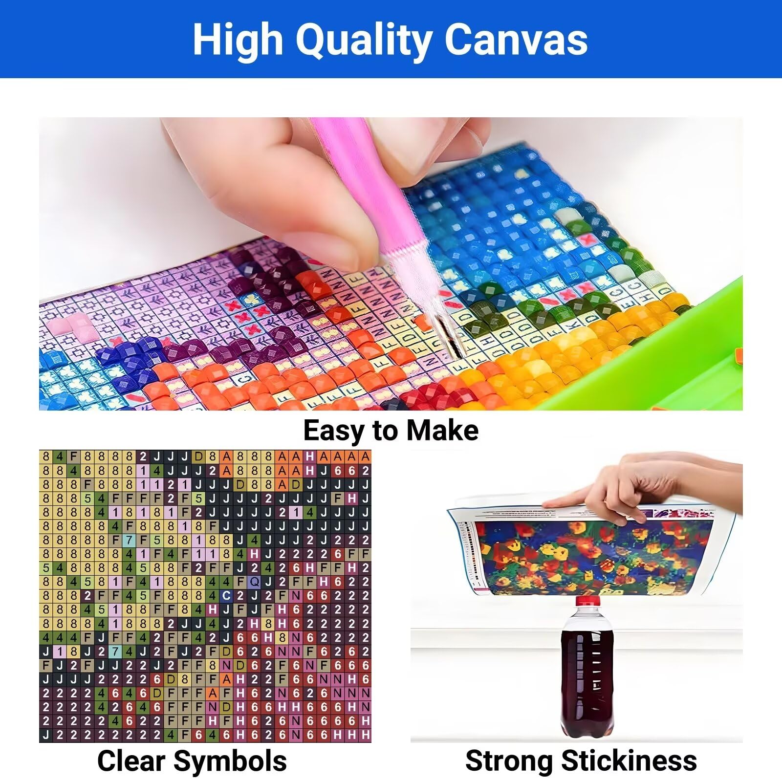 5D DIY Landschap Diamond Painting 80 x 240 cm, DIY Retro Borduurwerk Diamant Schilderij Complete Kruissteek Schilderij Kits voor Volwassenen, Diamantschilderij voor Muur Decor L-4
