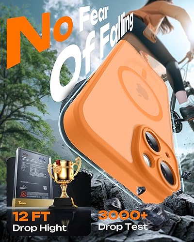 Miniatura 48 de TOCOL Funda magnética para iPhone 15 Pro Max, protección completa mejorada de la cámara, compatible con Magsafe, protección contra caídas, funda