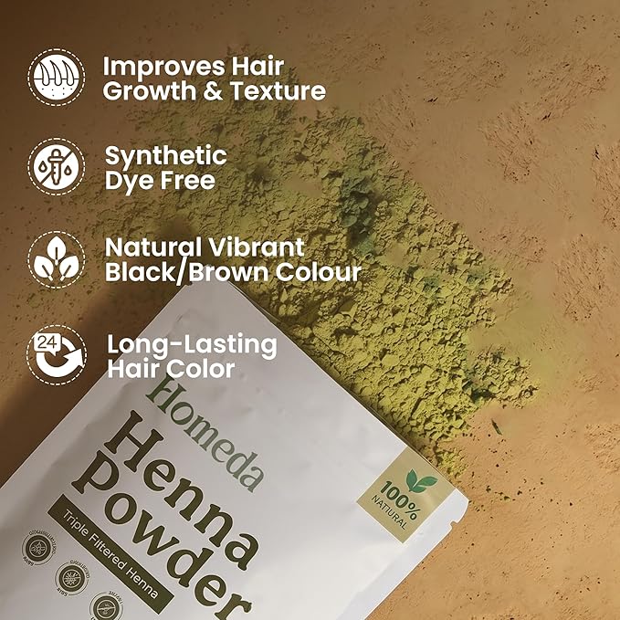 Shudh Online Henna en Polvo Natural para Cabello 200g miniatura 3