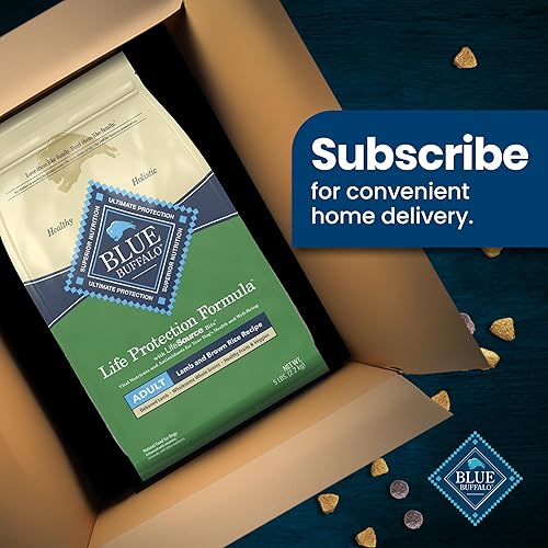 Miniatura 4 de Blue Buffalo - Alimento seco con la fórmula Life Protection, natural, para perros adultos, con cordero y arroz integral, bolsa de 5libras