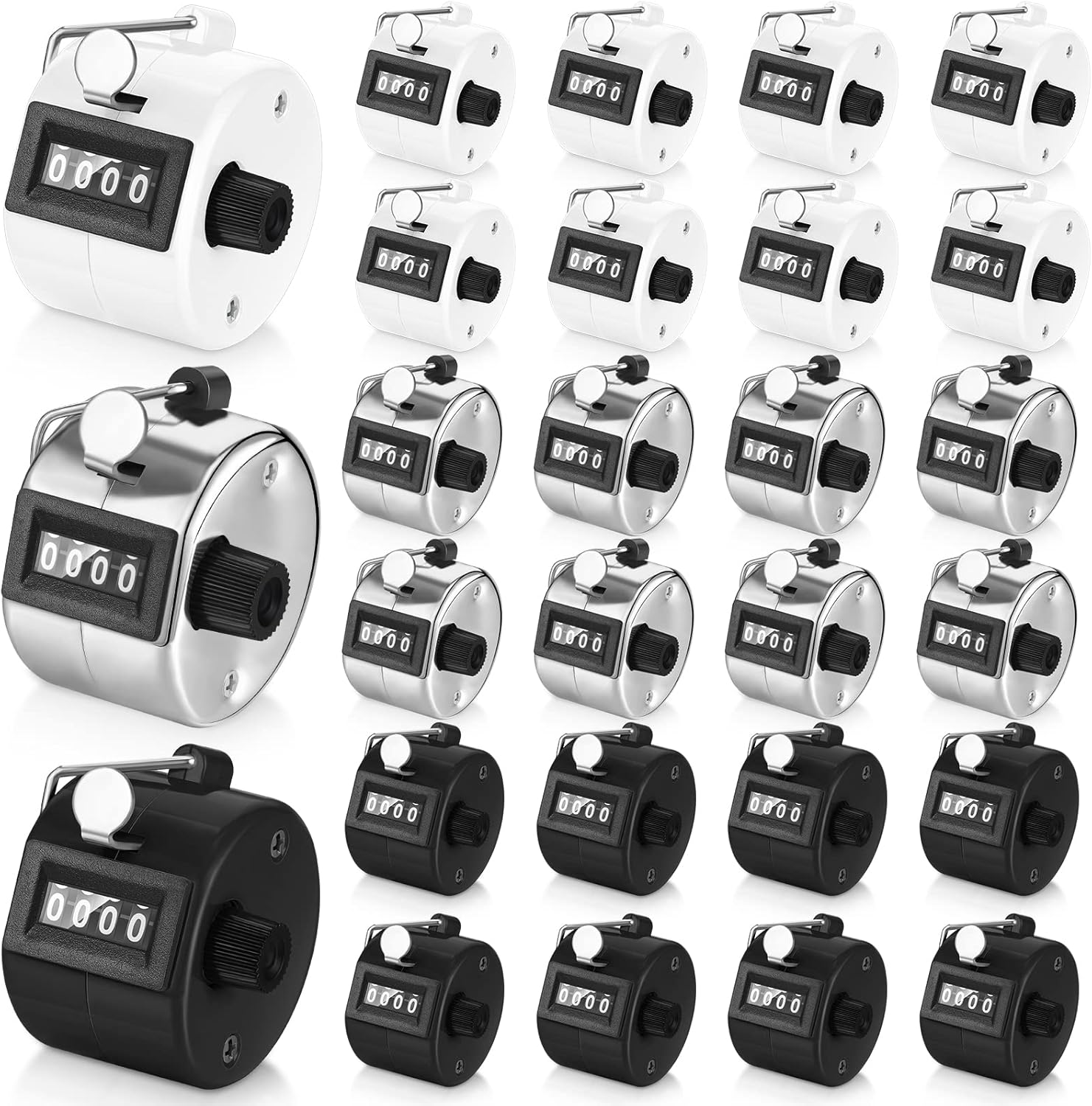 Amazon.com : 24 Pcs Hand Tally Counter 4 Digit Clicker Counter Handheld