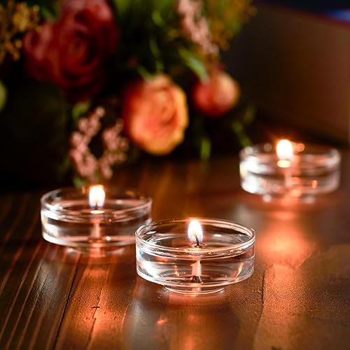 Miniatura 2 de MontoPack Velas blancas sin perfume a granel 50  4 horas de velas de té de parafina sin humo, sin goteo, de larga duración  Mini velas votivas