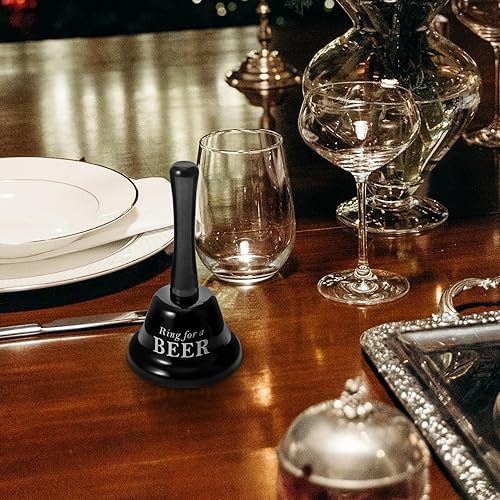 Miniatura 8 de VILLCASE Juego de campana de mano del alfabeto, campana de mano de té, campana de llamada fuerte, campana de mano vintage, campana de mano, campana