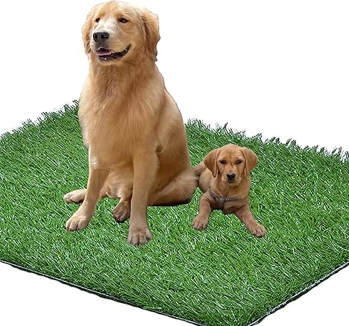 Césped artificial de 4 x 6 pies para entrenamiento de mascotas, sin bandeja, alfombra de césped sintético para interiores y exteriores, para balcón,