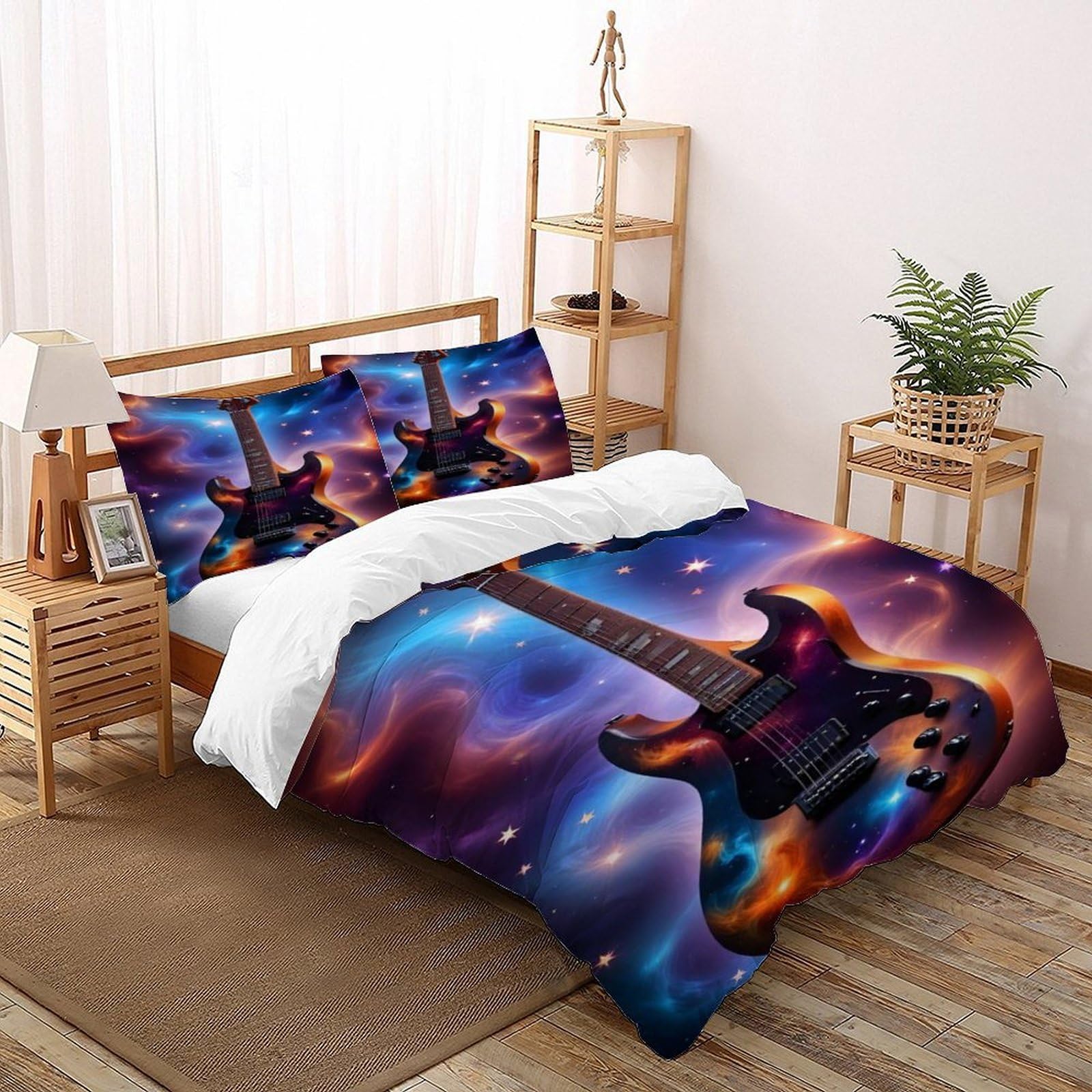 Parure de lit guitare 3D pour transformer la chambre d'un adolescent passionné