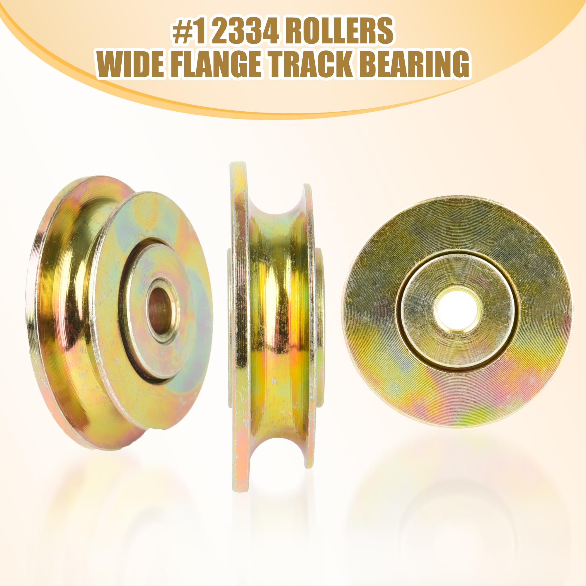 Lot de 2 roulements à bride coupée pour frein de bardage Tapco Pro et Max, rouleaux 12334, vis 12364, écrous de verrouillage 10094, pièces de réparation durables en alliage d'acier