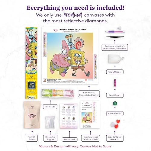 Miniatura 5 de DIAMOND ART CLUB Best Buddies - Kit de pintura de diamante, manualidades divertidas para adultos, lienzo cuadrado de diamante, 13 x 13 pulgadas