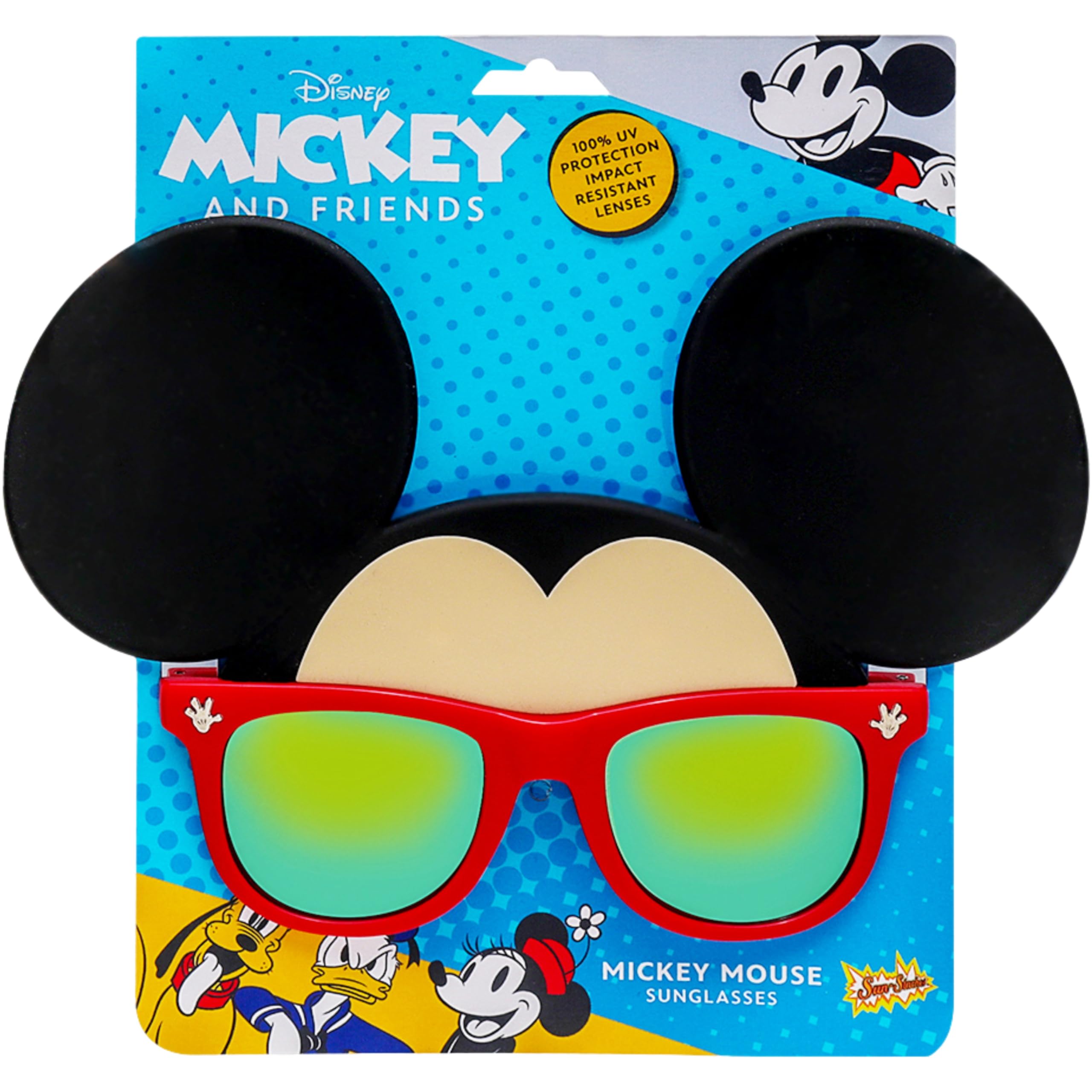 Mickey Sunglasses - Halloween Amazon.com: Sun-Staches Mickey Mouse Official Disney  main image 2
