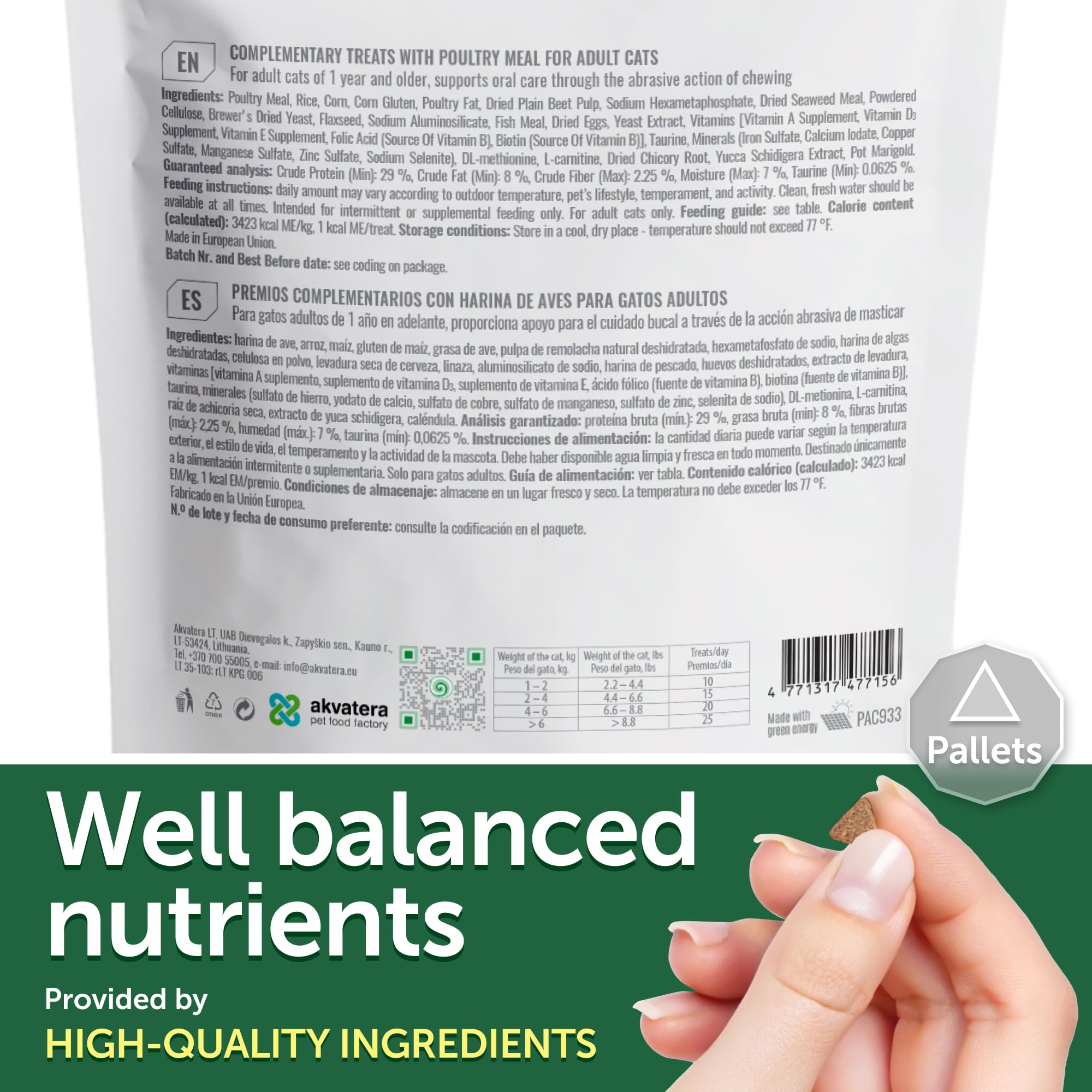 Nature's Protection Cat Dental Treats - Crunchy Oral Care Chews for Cat Teeth Cleaning for Adult Cats - No Bad Breath, Less Hairball (Superior Care - Poultry, 2.64 oz) - image 4