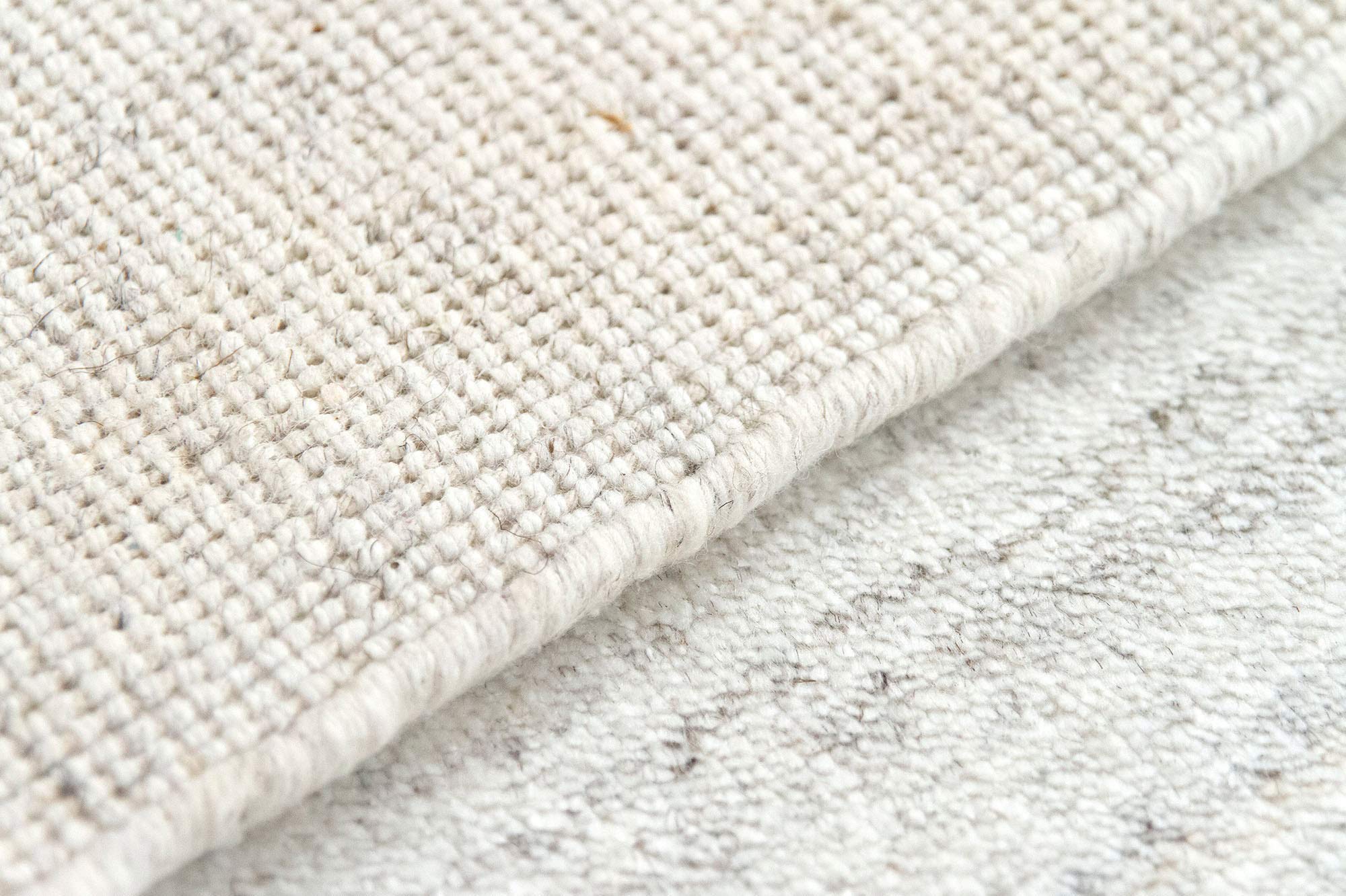 HAMID - Tapis Kavir en Laine Unie, Tapis Moderne en Laine Douce, Tissé à la Main, Laine Douce de Différentes Couleurs, Tapis de Salon, Chambre à Coucher, Salon, Ivoire (200x290cm)