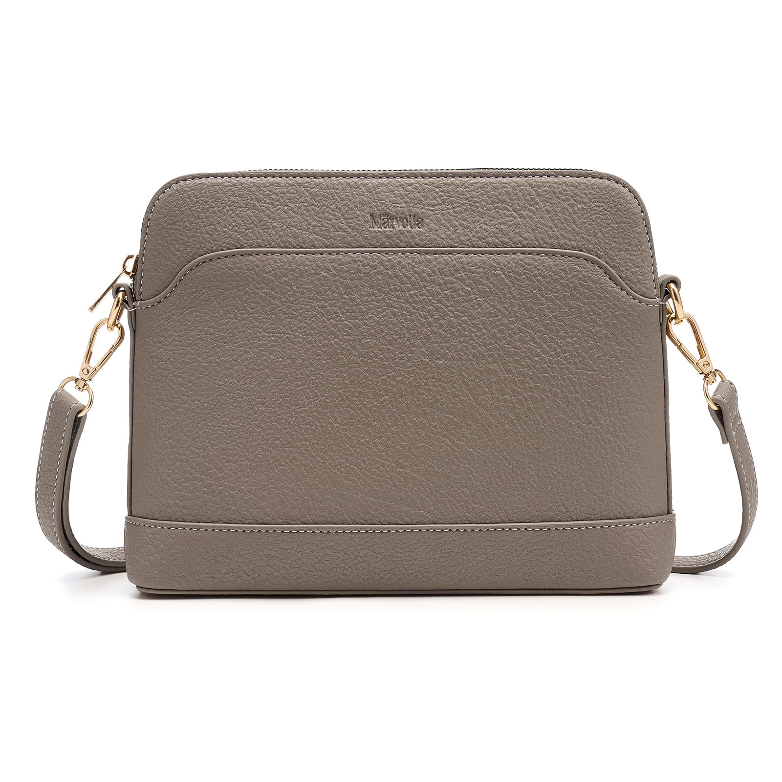 Marvolia Crossbody Bags for Women - PU Leather Cross Body Purses Trendy Womens Small Shoulder Bag for Travel