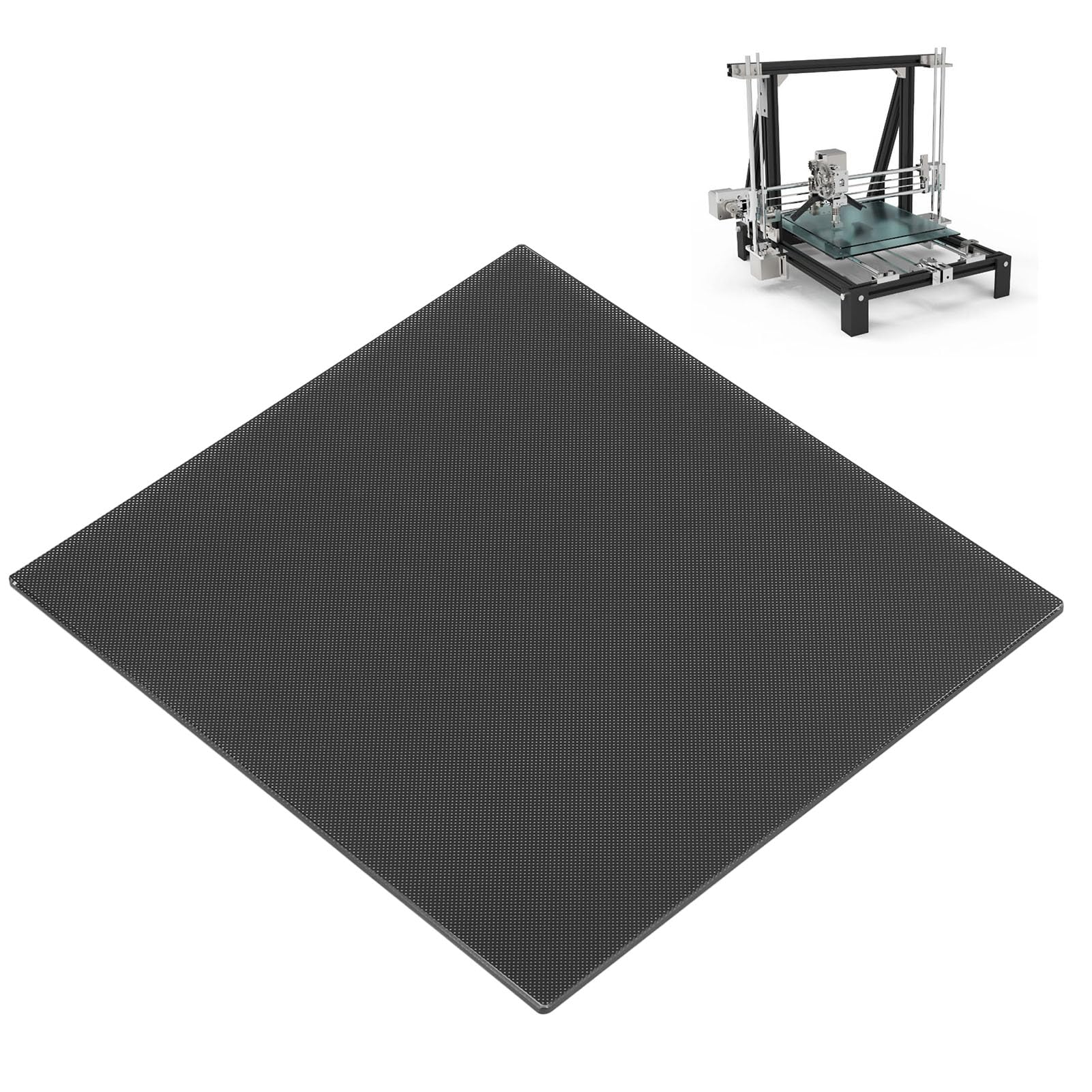 Piatto Vetro Temperato 250x250x4mm per Letto Caldo Stampante 3D Superficie Liscia e Piana