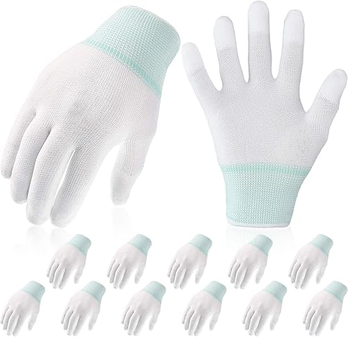 SATINIOR 12 pares de guantes de agarre acolchado a máquina para acolchado de movimiento libre SATINIOR 12 pares de guantes de agarre acolchado a máquina para acolchado de movimiento libre