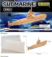 Vista 2 de Rompecabezas 3D - Submarine