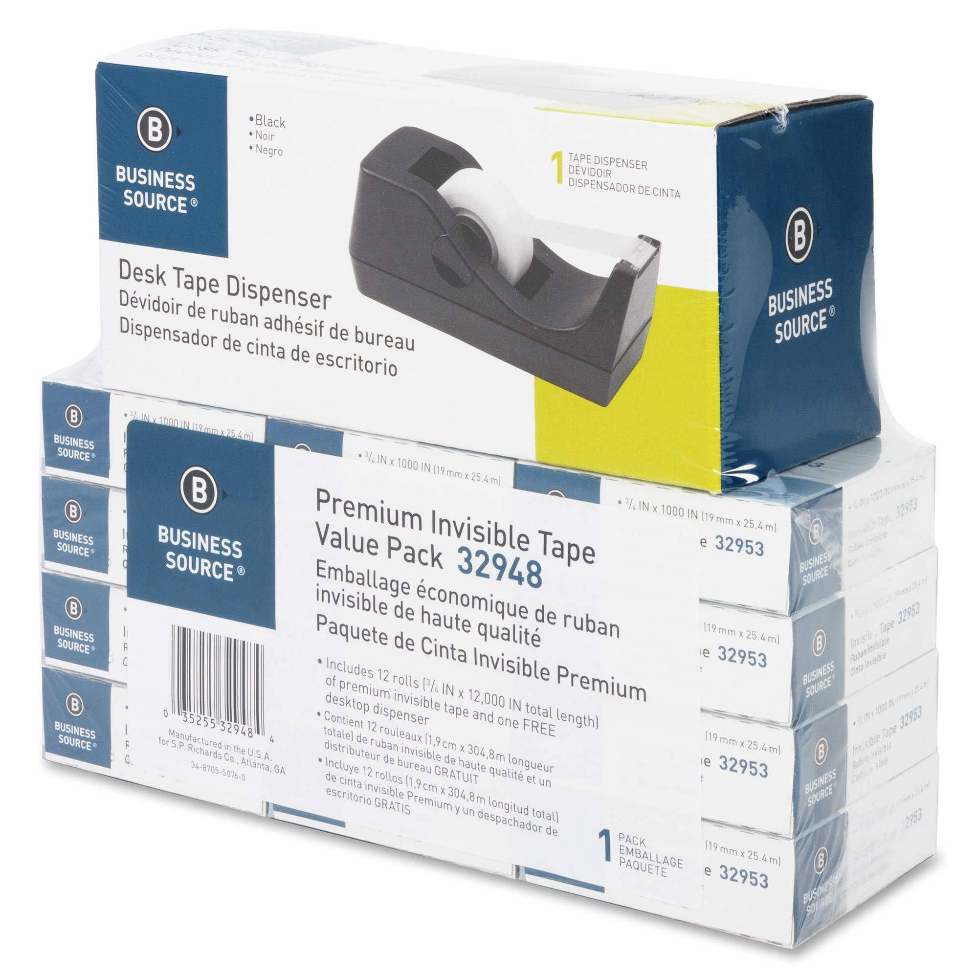 Amazon.co.jp: ビジネスソース値パックInvisibleテープwith