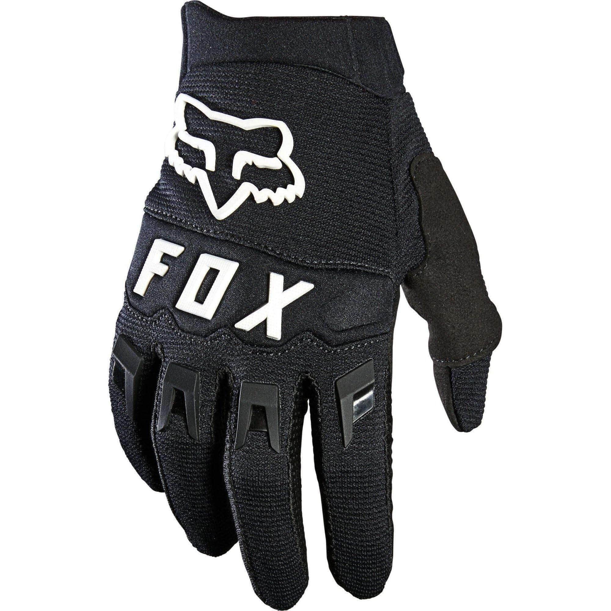 Fox Racing YTH DIRTPAW Glove, Black/White, Medium