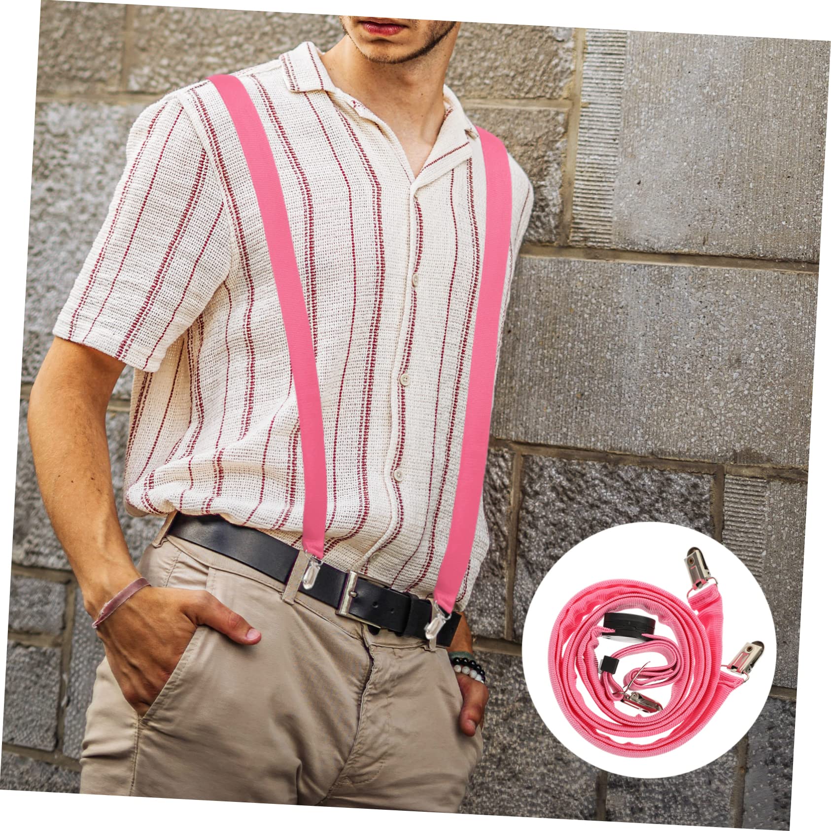 VALICLUD 3 Pièces Sangle lumineuse bretelles en forme de Y bretelle brillante élégante suspendre pantalons pour hommes porte-jarretelles pour la musique bretelle de pantalon de mode LED