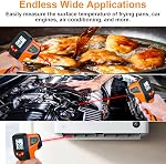 Laser Infrared Thermometer Non-Contact Digital Temperature Gun, -58℉～1112℉(-50℃～600℃) IR Thermometer for Industrial, Kitchen Cooking, Automotive, HVAC (Not for Human Body Temp)