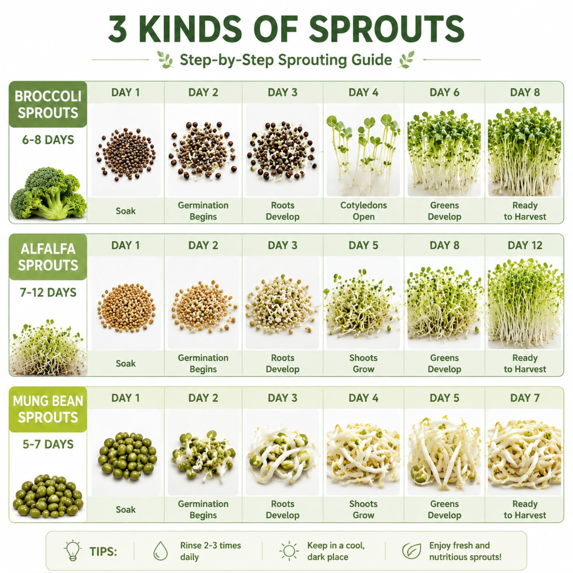 Lot de 2 pots de culture Sprouts de 947,2 g avec couvercles en acier