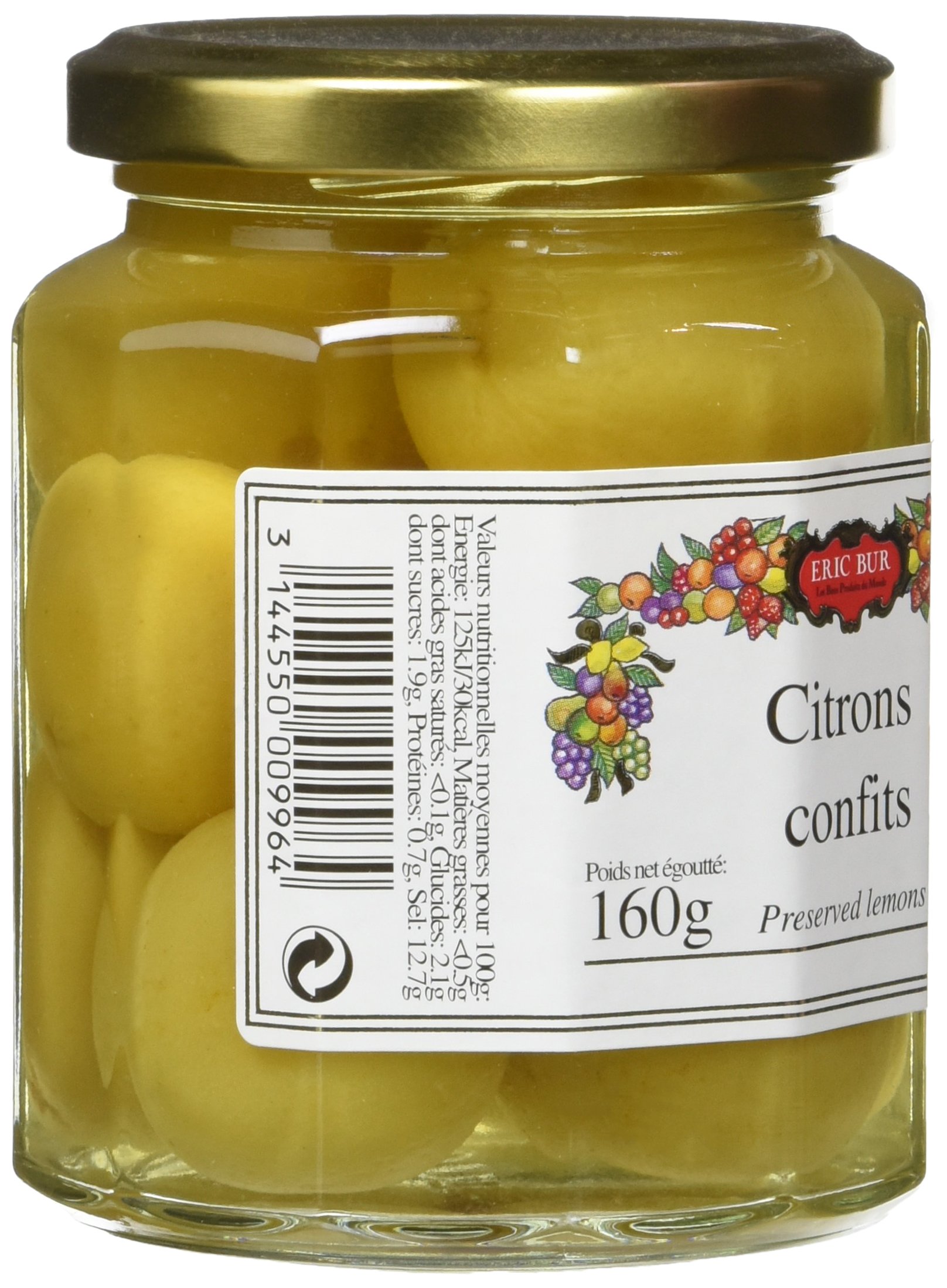 ERIC BUR Citrons Confits 160 g
