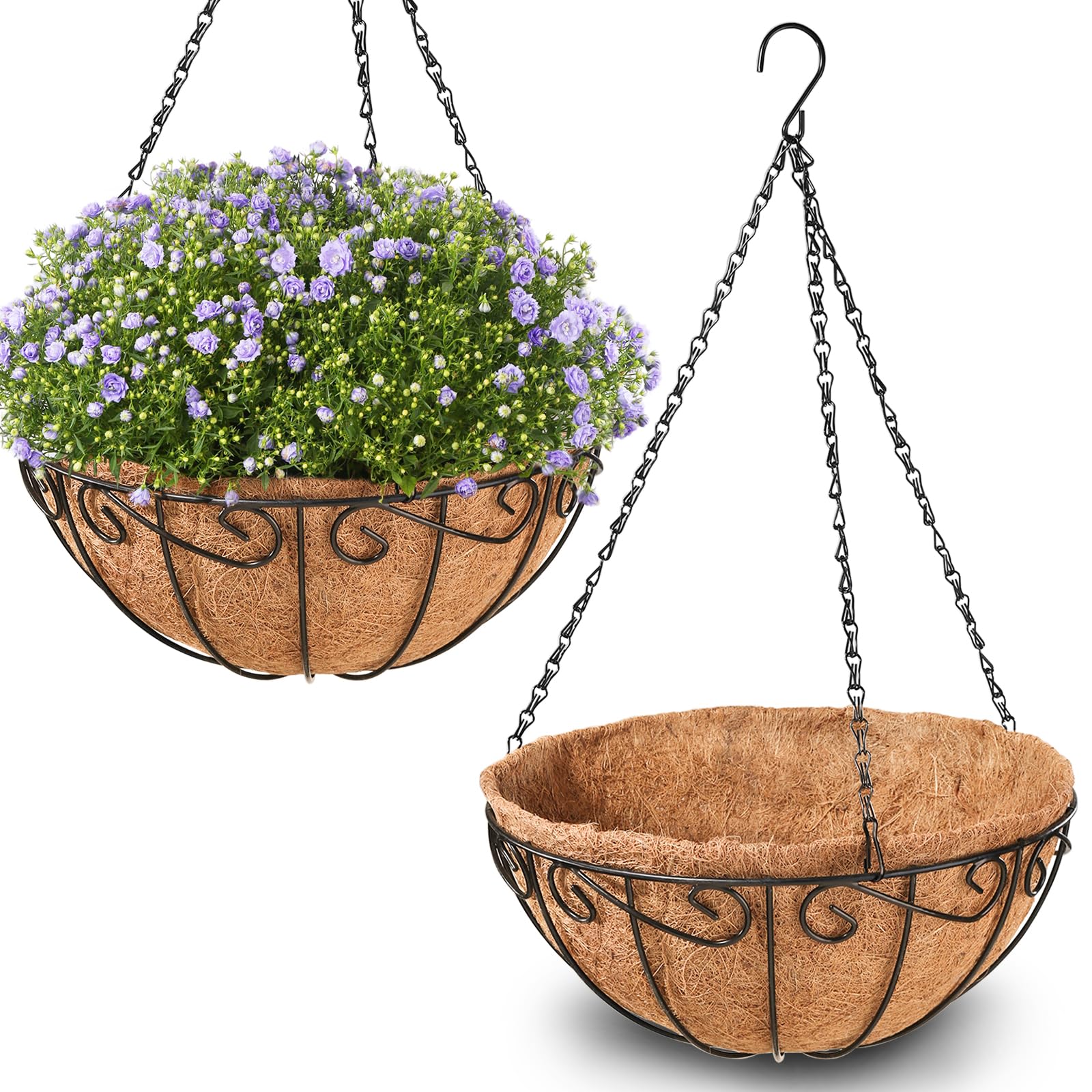 Legigo 2-Pack 12-Inch Hanging Basket