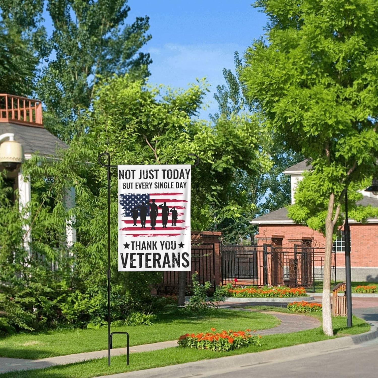 Thank You Veterans Garden Flags 12×18 Inch Double Sided Decorative Yard Banner Seasonal Flag for Outdoor Outside Decor - Image 6