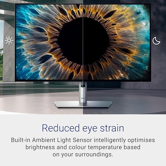 Dell UltraSharp 27 Monitor - U2724DE, QHD (2560x1440), 120Hz, IPS Black