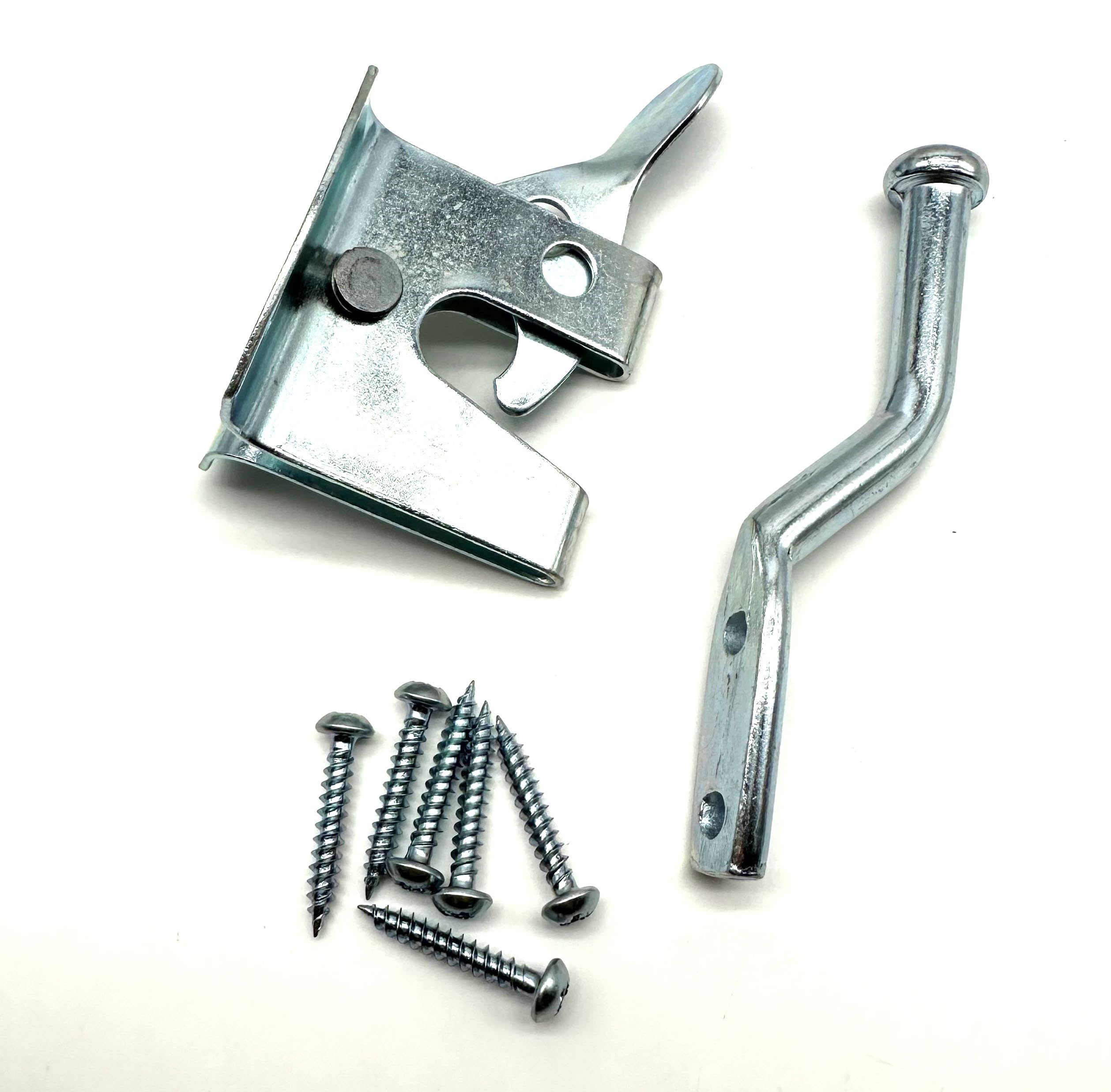 Heavy Duty Hot Dipped Galvanised Garden Gate Hinge Pack. 2X 12 Tee Hinges, Auto Close Latch and All Fixings. Hanging Kit for Gates and Doors. Corrosion and Weather Resistant External Hinge Set. - Image 4