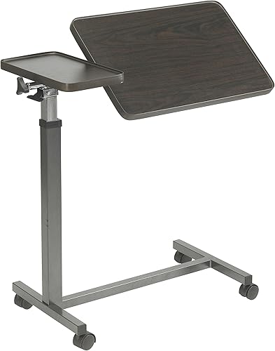 Vista 2 de Drive Medical Mesa inclinable multiusos con bandeja, nogal