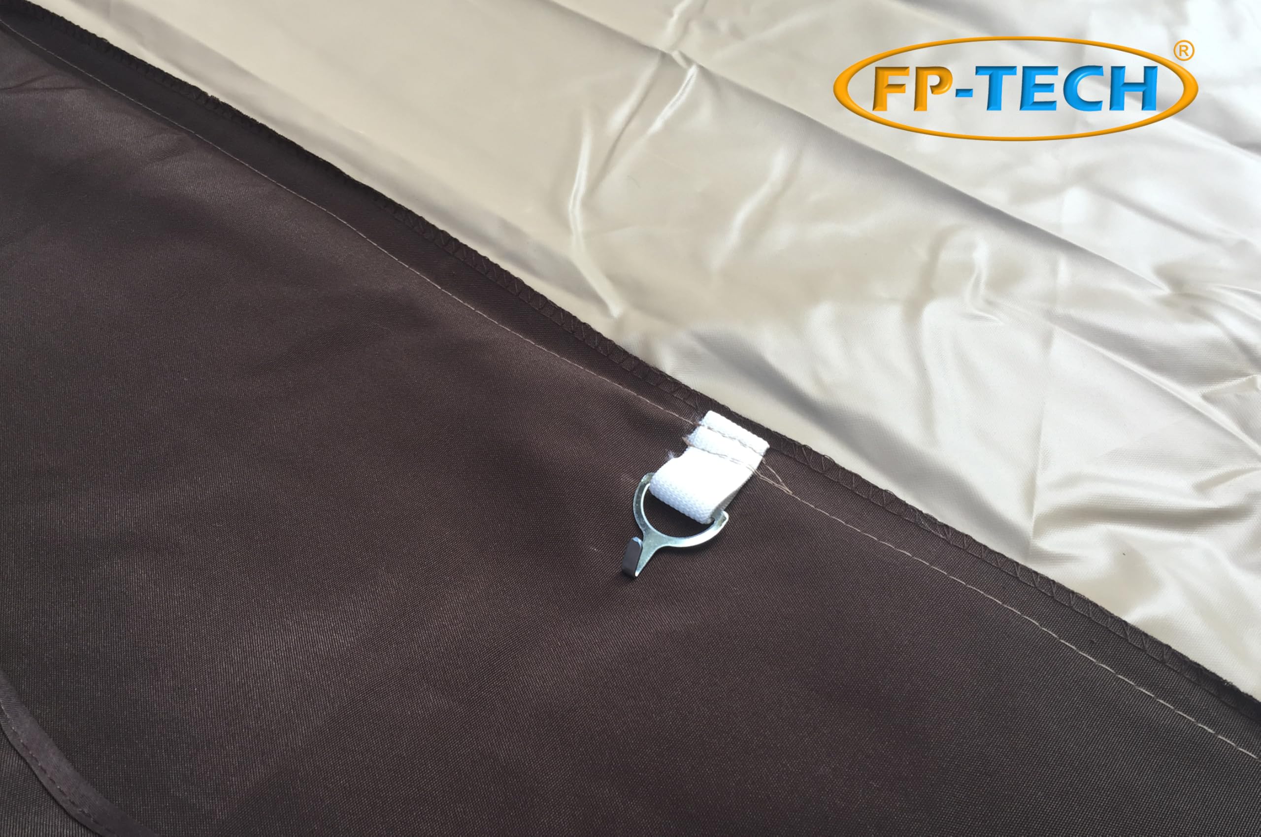 FP-TECH Copertura Ricambio Telo Camino per Gazebo da Giardino Antipioggia PVC 3X3 O 3x4 (Telo 3x3)