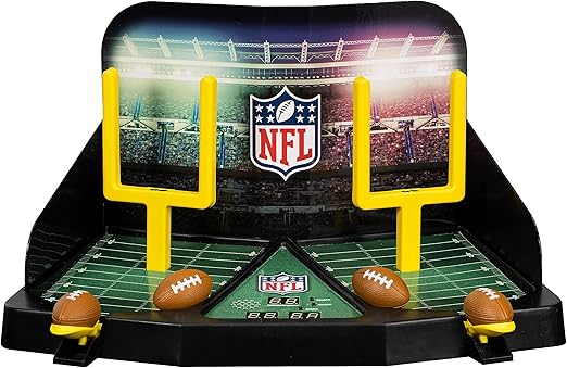 Franklin Sports Mini Football Field Goal Tabletop Game - Flying Field Goal Mini Football for Kids + Adults - Fun Indoor Sports Table Game for All Ages - Tabletop Toy