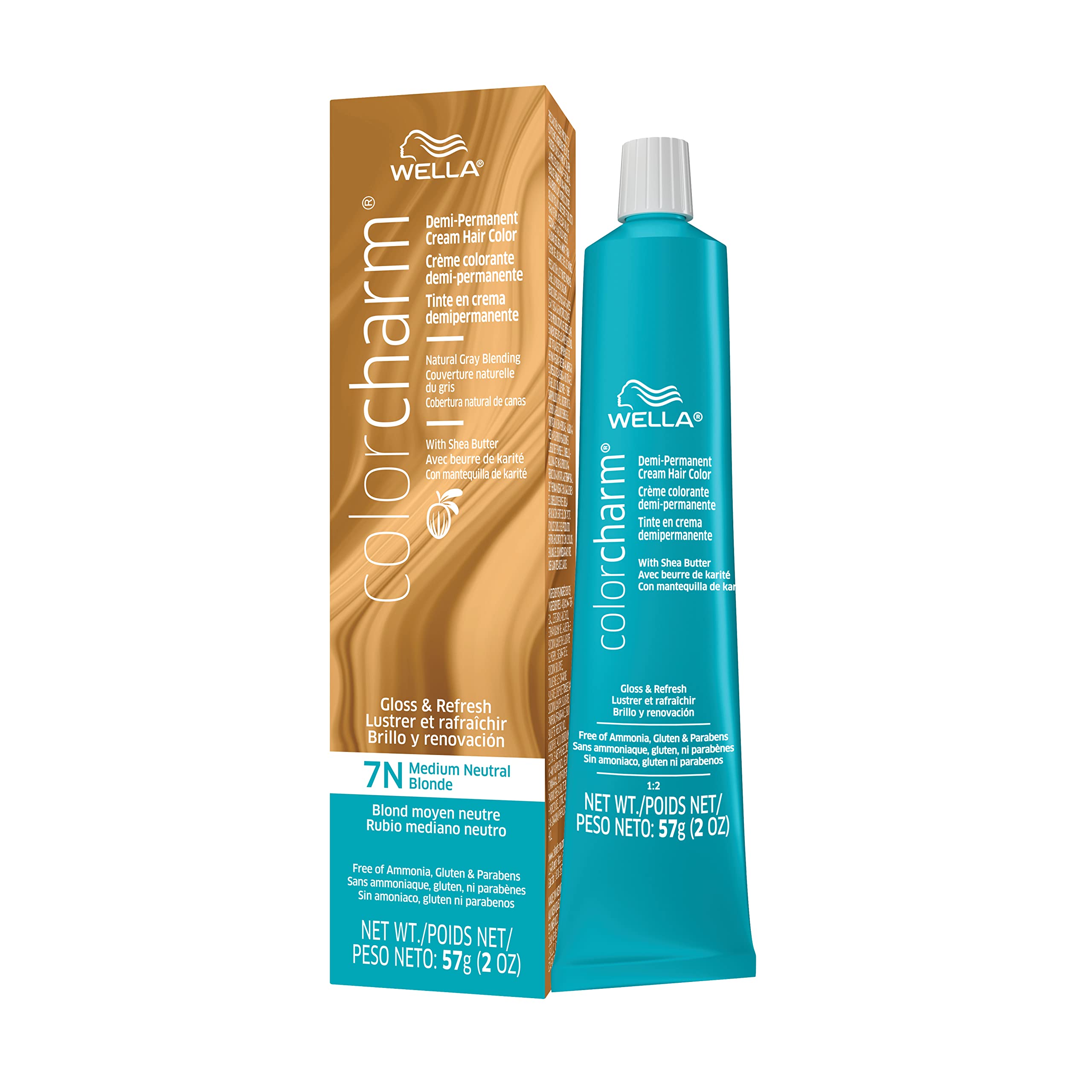 Amazon.com: Wella ColorCharm Demi Permanent Hair Color, 7N Medium Neutral  Blonde 2oz : Beauty & Personal Care