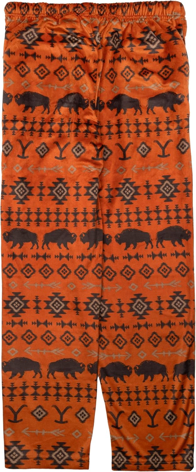 Yellowstone Men's Pajama Pants, Soft & Comfortable Nightwear for Adults, Lounge Bottoms