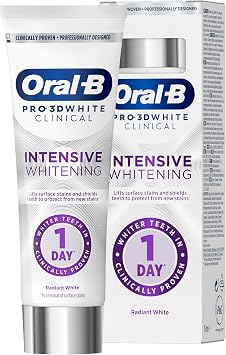 Oral-B Pro-3D White Clinical Intensive Whitening Toothpaste Radiant White 75ml