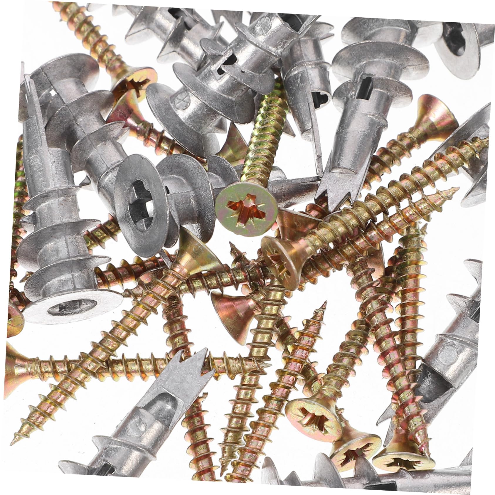 Cabilock Drywall Repair Anchors 20 Sets Self-Drilling Screws Easy Mounting Heavy Duty Wall Anchor Kit for Hanging