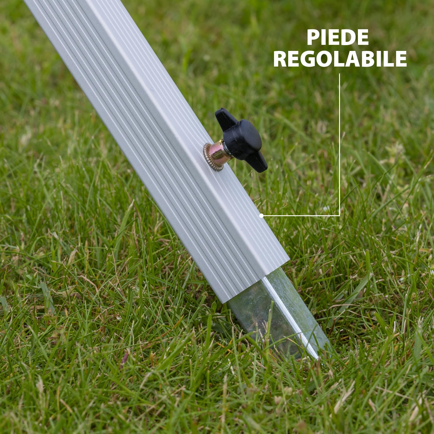 Campart TA-0413 Travel Tavolo Roll-up - Alluminio - Per 4 persone - 110 x 70 cm