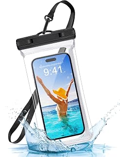 TDLIRH Waterproof Phone Case - 2 Pack, Clear IPX8 Waterproof Dry Bag for iPhone 15 Pro Max, Galaxy S24, Up to 7.0" - Silve... Price In India