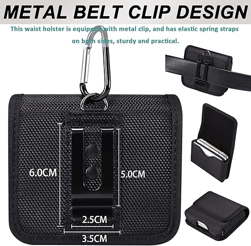 Miniatura 4 de Miimall Funda para Samsung Galaxy Z Flip 7 6 5 4, funda de nailon para teléfono con clip para cinturón para Samsung Galaxy Z Flip 76543, funda para