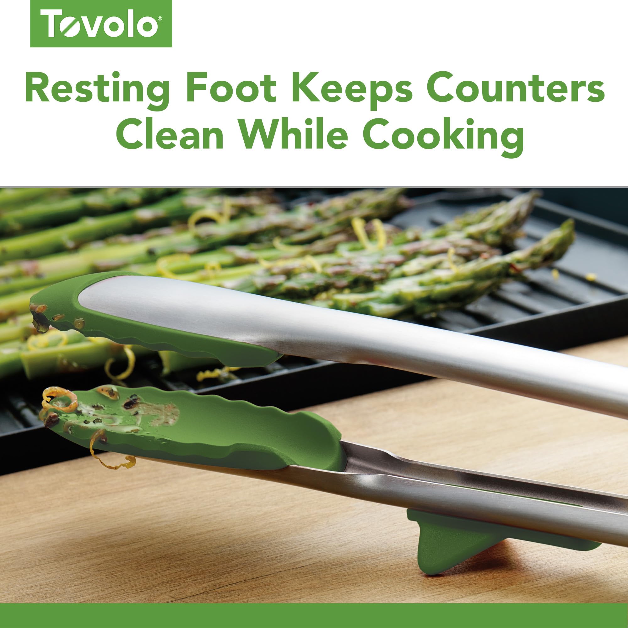 Tovolo Flex-Core - Juego De 5 Espátulas Con Mango De Acero Inoxidable Para Preparación De Comidas, Cocinar, Hornear Y Más, Color Aguamarina