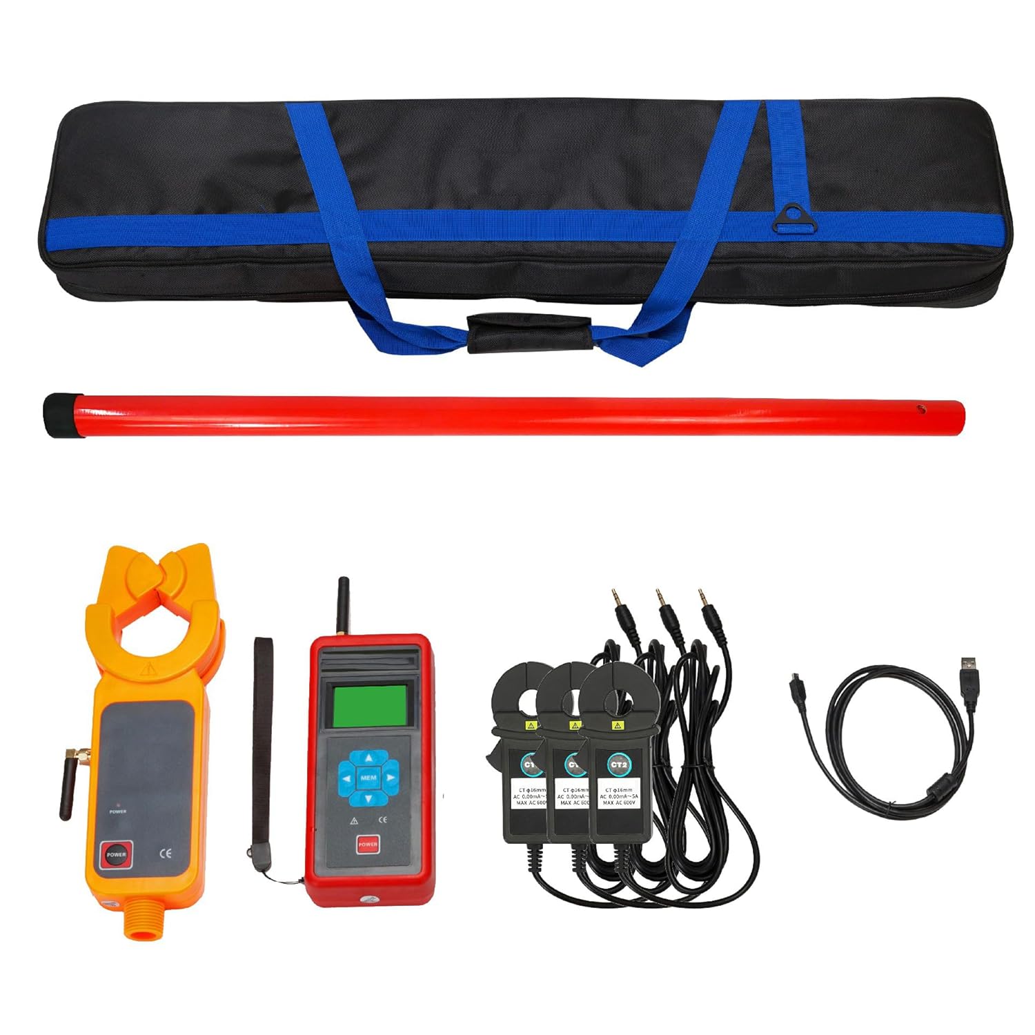 Three-Channel Wireless High Voltage CT Turn Ratio Tester Three Channel Wireless High Voltage Transformation Ratio Meter with Primary Current 0.0A～800A Secondary Current 0.00mA～5A USB Interface
