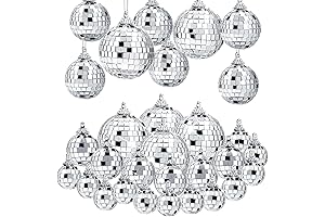 Disco Ball Ornaments In Assorted Sizes For Hanging Party Decorations