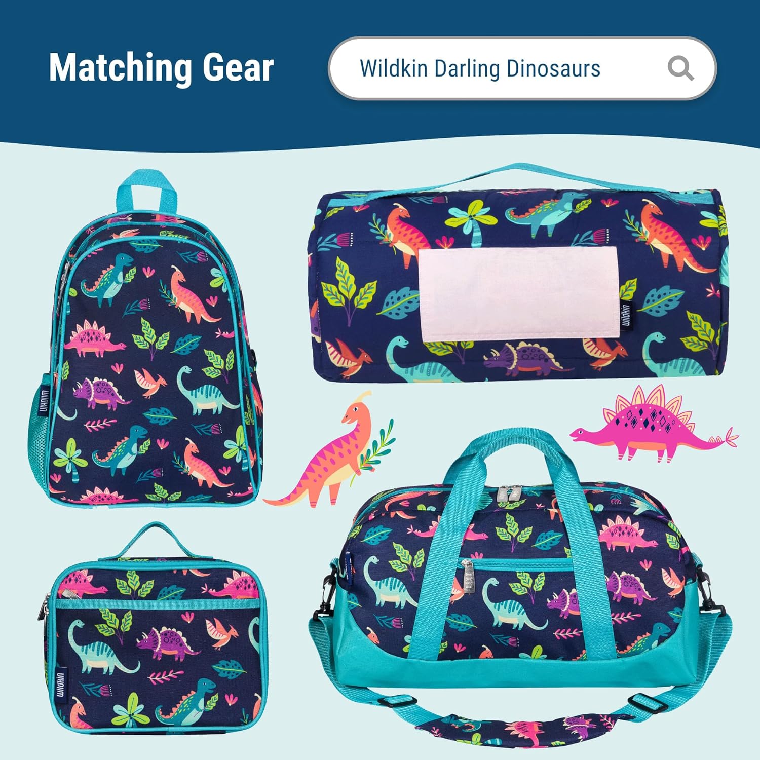 Wildkin Kids 14oz Stainless Steel Water Bottle – BPA-Free, Leakproof, Insulated, Easy-Clean - Darling Dinosaurs - Image 7