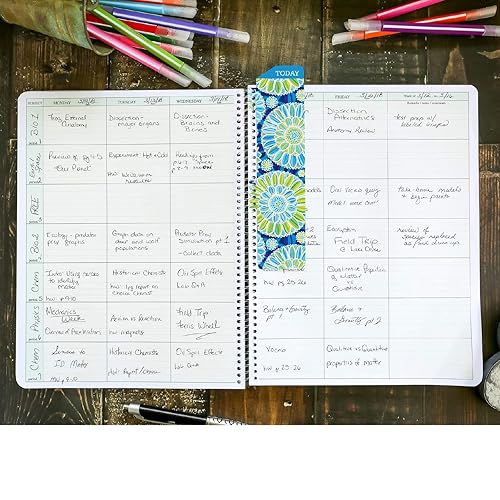 Miniatura 2 de Libro de combinación, planificación y registro un libro eficiente de 8.5 pulgadas x 11 pulgadas para planes de lecciones y calificaciones. Combina