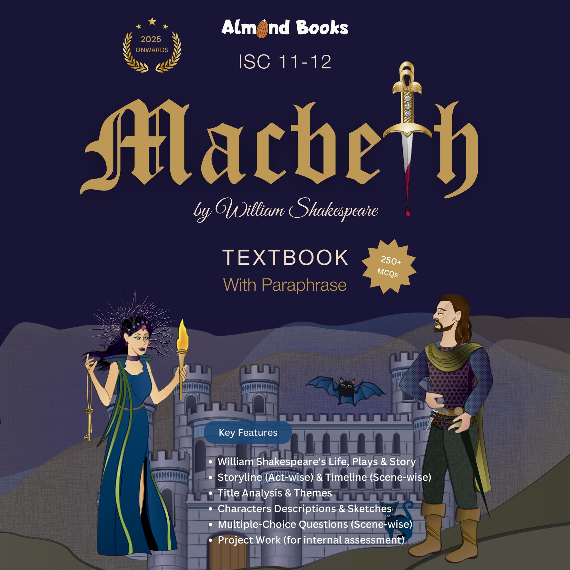 Almond Books ISC 11 & 12 MACBETH Textbook Paperback – January 24, 2023
