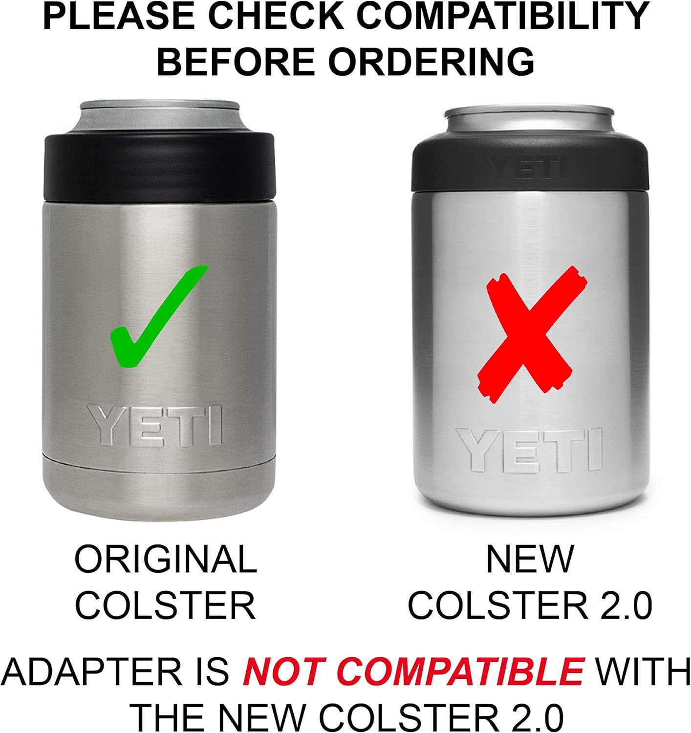 4More - 16 oz Can Adapter for The Yeti Colster - Old BLK - Perfect for 16 oz. Cans of Craft Beer! Patented! Adapter ONLY - Old BLK : Sports & Outdoors